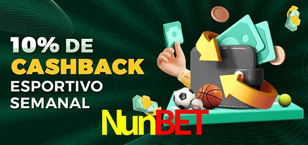 10% de bônus de cashback na Nunbet
